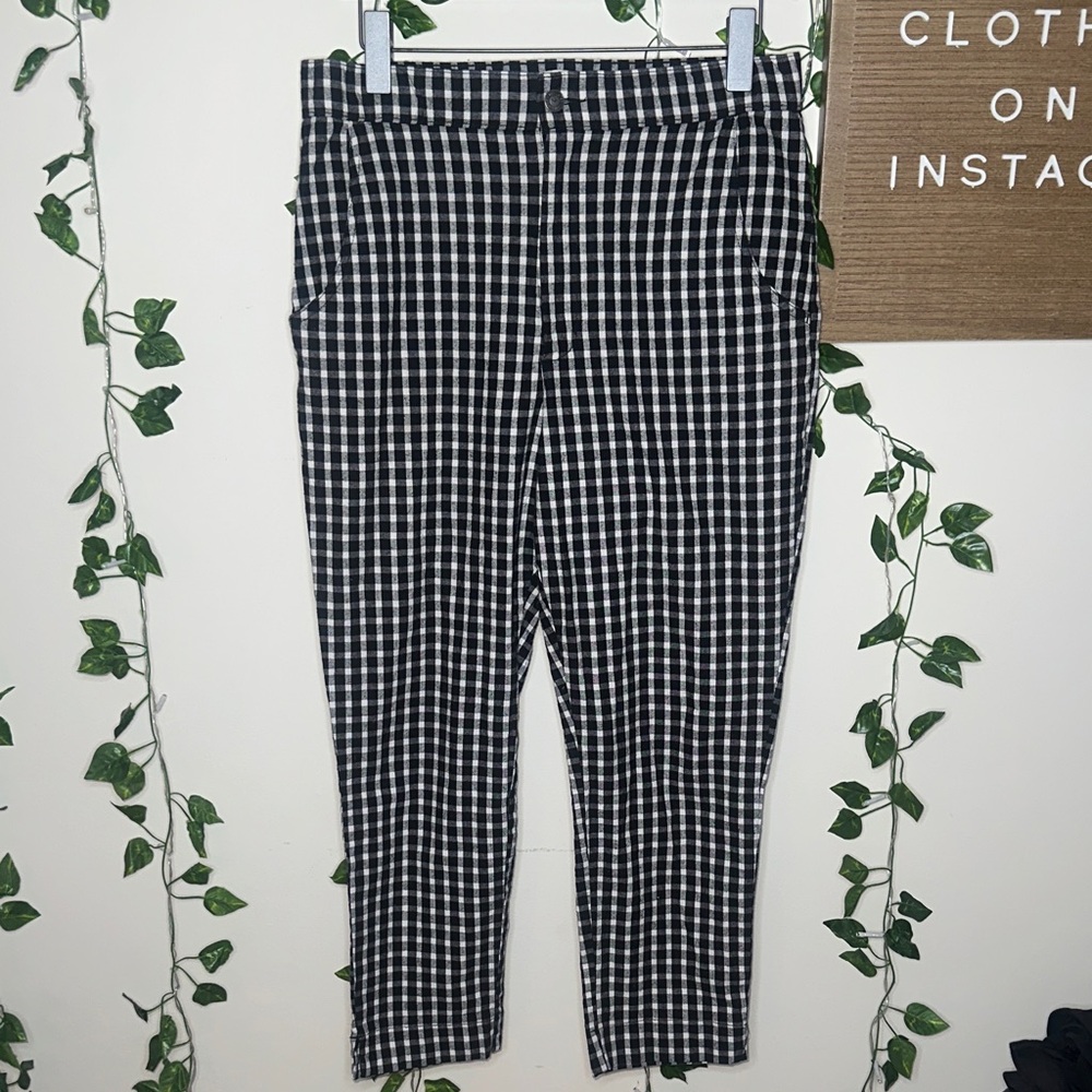 Hollister Plaid Stretchy Straight Leg Pants